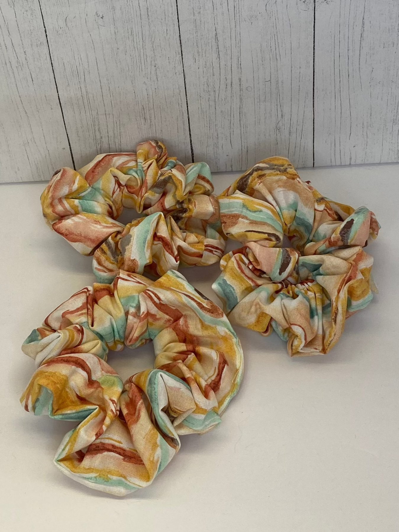 Large Water Color Scrunchie