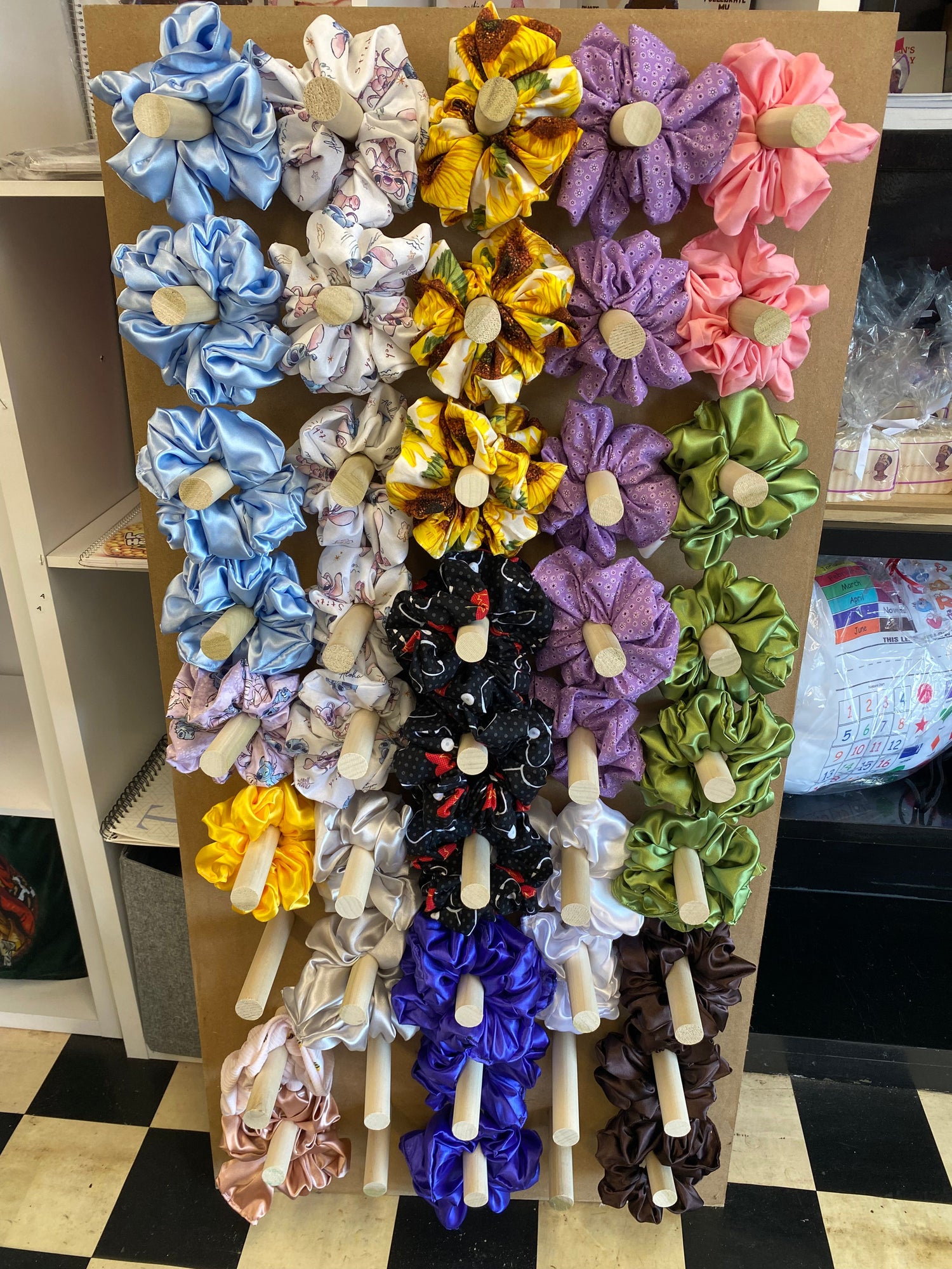 Satin and Cotton Scrunchies