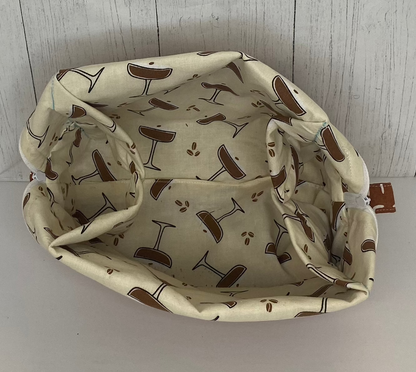 Brown Bag with Martini Lining and compartments