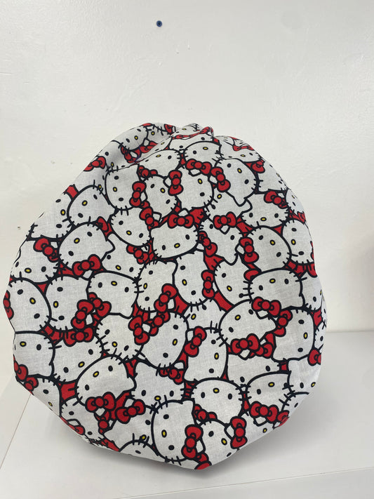 Hello Kitty Large Bonnet With Black Satin on Onside