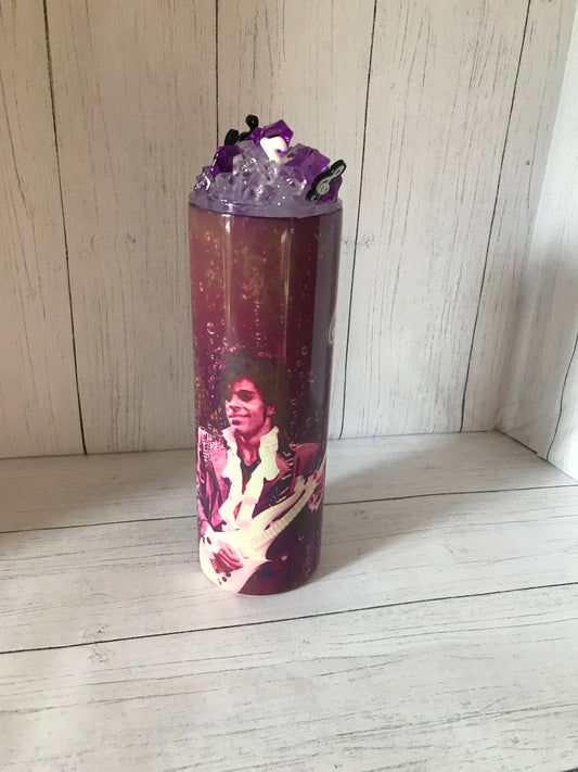 20 oz Prince Inspired Tumbler with Iced Topper $30.00